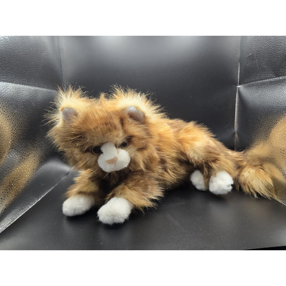 Ty Classic 12" Jumbles Main Coon, Tabby, Calico Long Hair Kitty Cat 2009 Plush